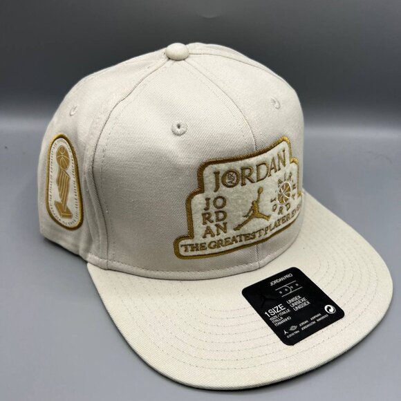 Air Jordan Pro Hat Men Ivory Green‎ Trophy Jumpman Snap Back Cap - Picture 1 of 8